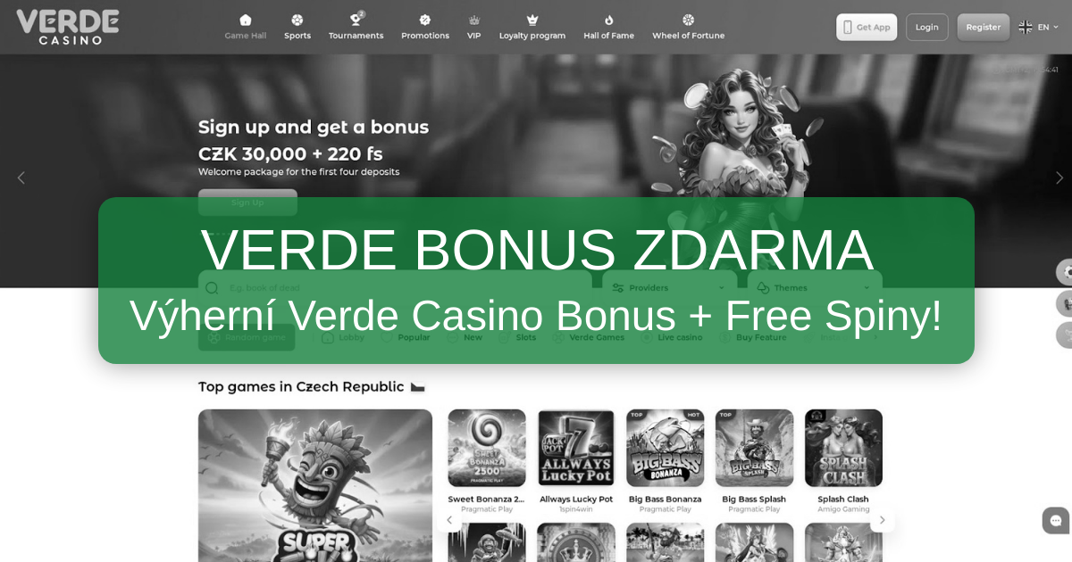 Verde Casino Bonus 2026 | Nejlepší Bonusy pro Česko